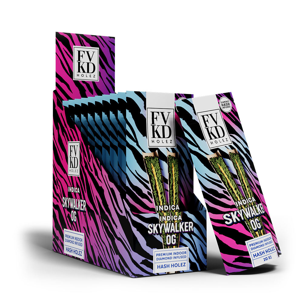 FVKD Diamond Infused Naked Hash Holez – 2g x 2ct
