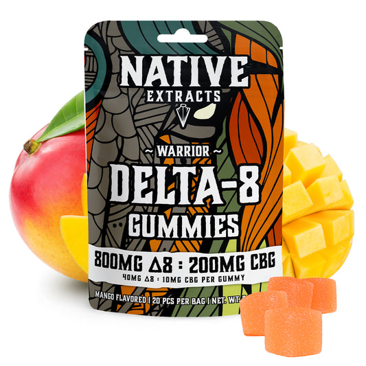 "Warrior" - 800mg Delta-8 THC + 200mg CBG - Mango (Recover)
