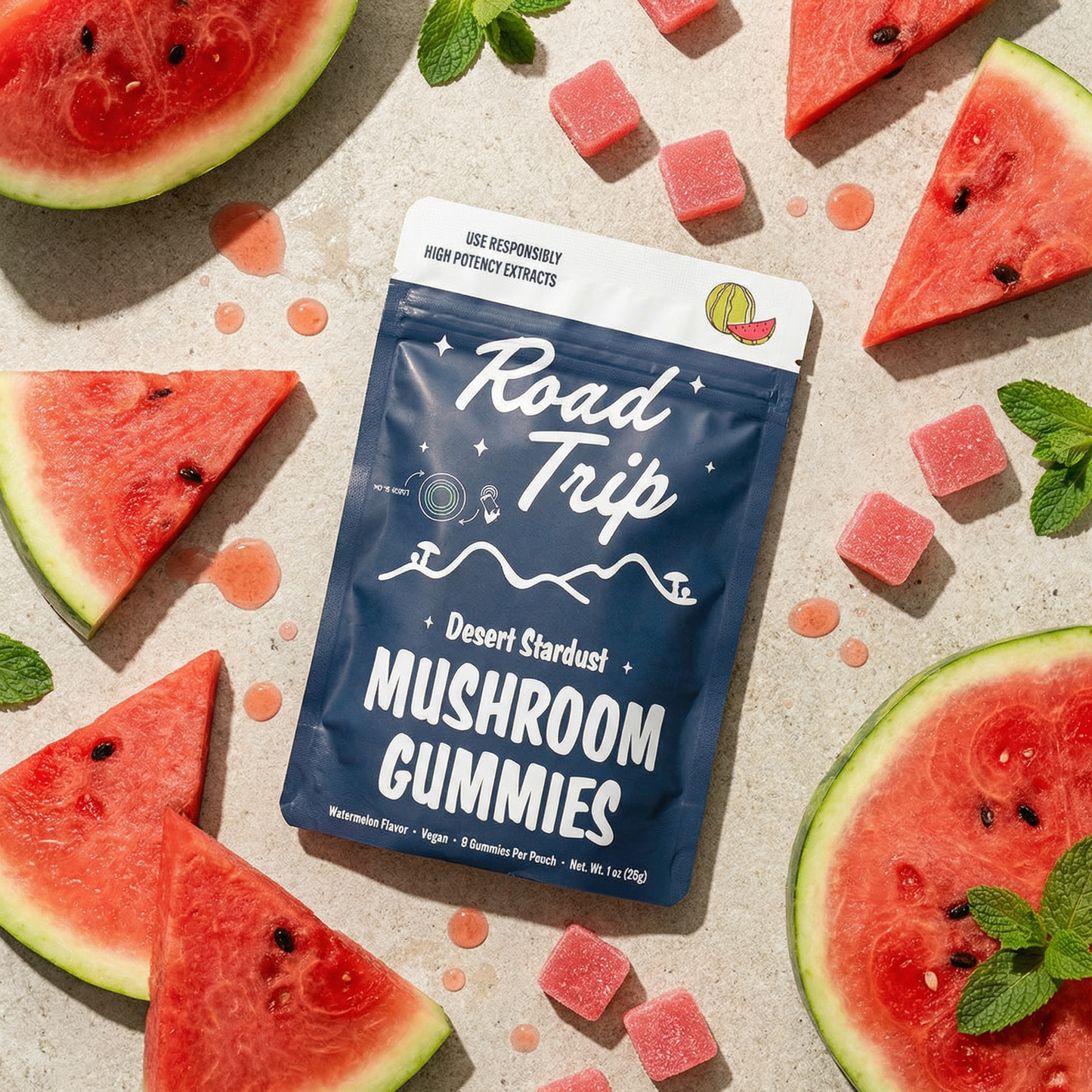 Desert Stardust Mushroom Gummies - Watermelon