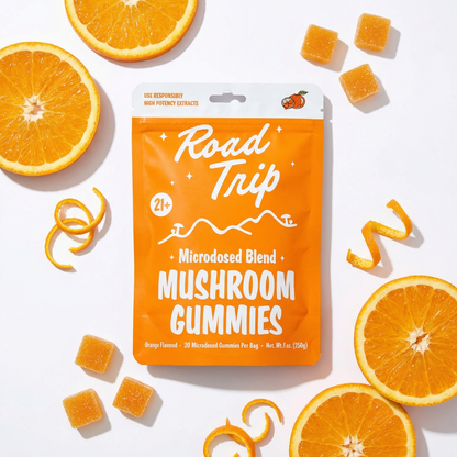 Road Trip - MICRODOSED Gummies + Functional Mushrooms - Orange