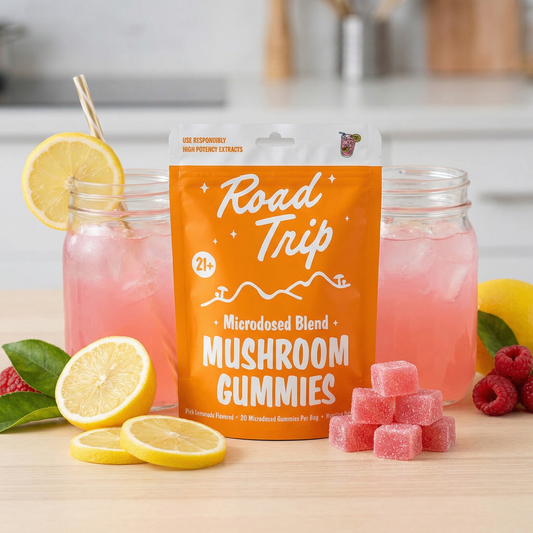 Road Trip - MICRODOSED Gummies + Functional Mushrooms - Pink Lemonade