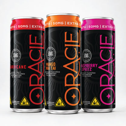 Oracle Organix EXTRA STRENGTH Sparkling THC Seltzer – 50mg – Choose Your Flavor