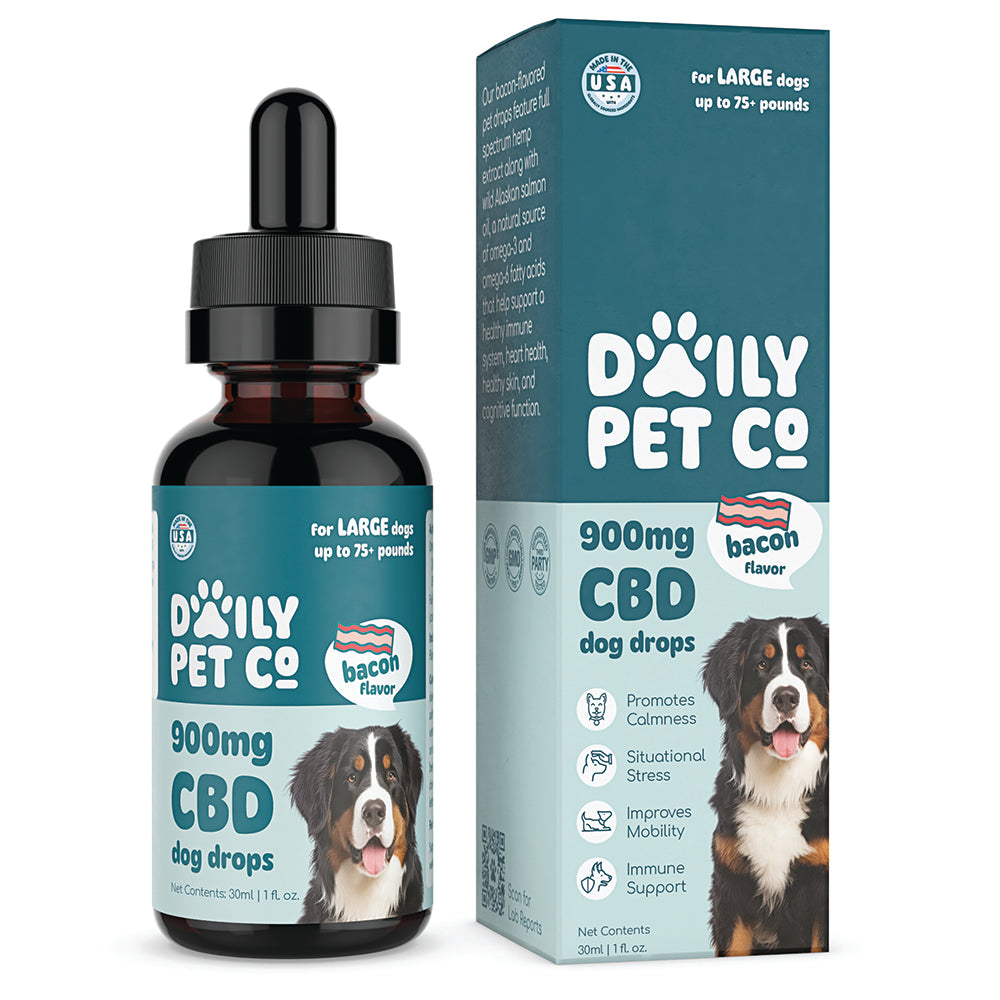 CBD Pet Drops for Dogs - Bacon Flavored