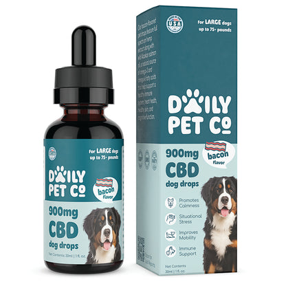 CBD Pet Drops for Dogs - Bacon Flavored