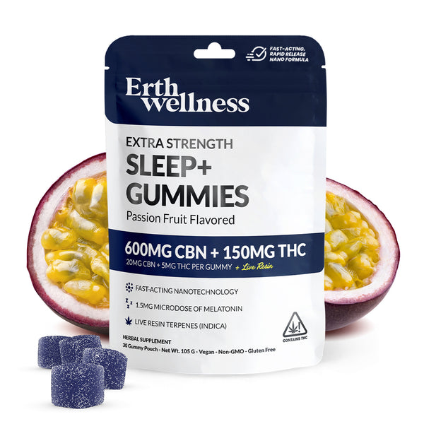 Sleep+ Gummies – CBN + THC + Live Resin Terpenes | 750mg – Erth