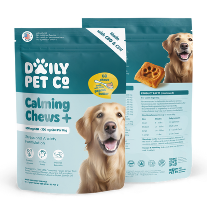 Calming Soft Chews+ for Dogs - 600mg CBD : 300mg CBN