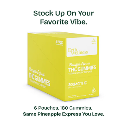 Δ9 THC Gummies – Pineapple Express (Sativa) | Strain Specific | Pineapple (300mg)