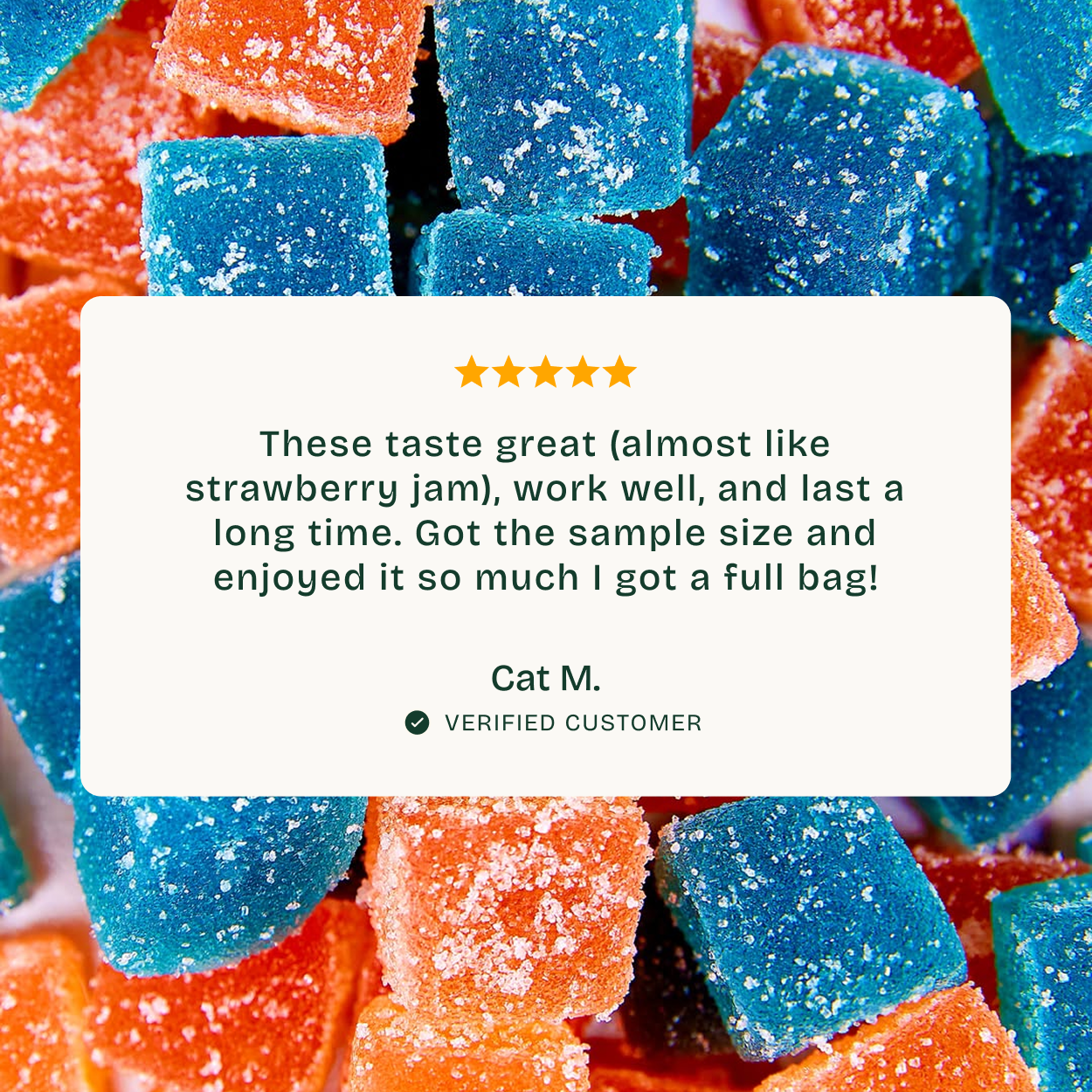 Δ9 THC Gummies – Strawberry Haze (Sativa) | Strain Specific | Strawberry (300mg)
