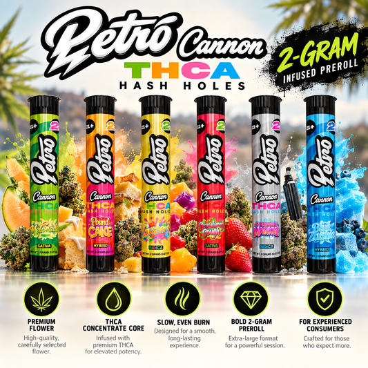 Petro THCA Hash Holes - Single 2 Gram Pre-Roll