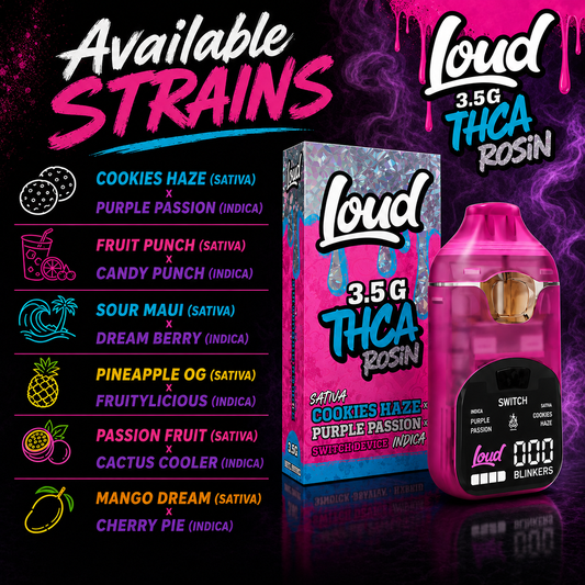 Loud THC-A Rosin SWITCH Disposable – 3.5g