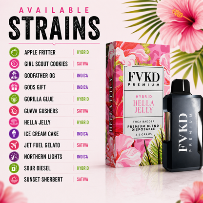 FVKD Premium THC-A Badder Disposables 3.5G
