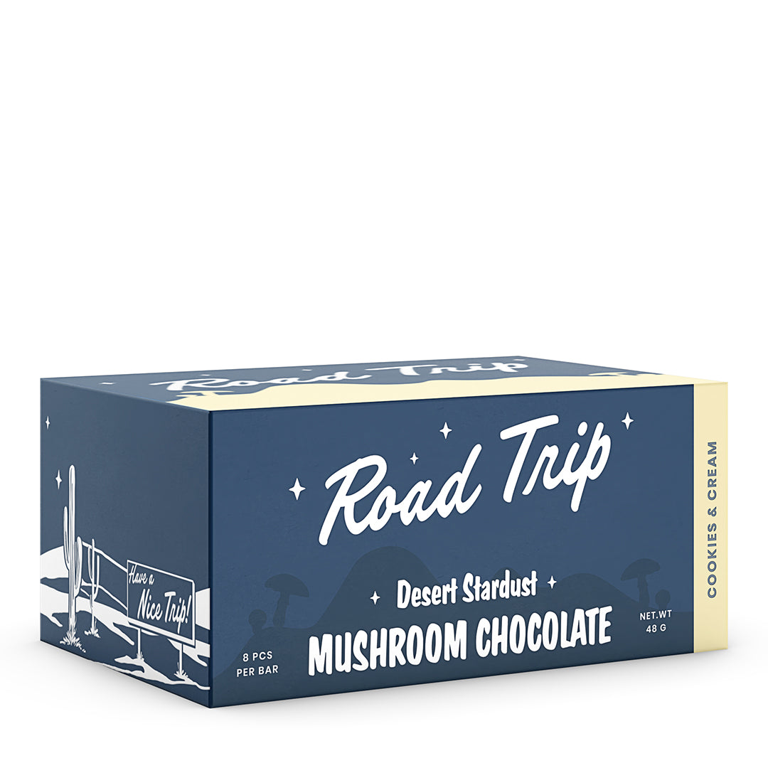 Desert Stardust Magic Mushroom Chocolate Bar - Cookies & Cream