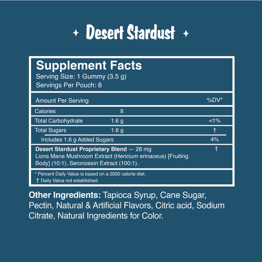 Desert Stardust Mushroom Gummies - Blue Raspberry