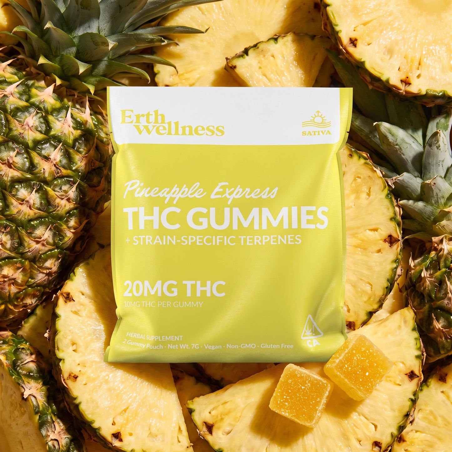 THC Gummies – Pineapple Express (Uplifting) - Sample Size