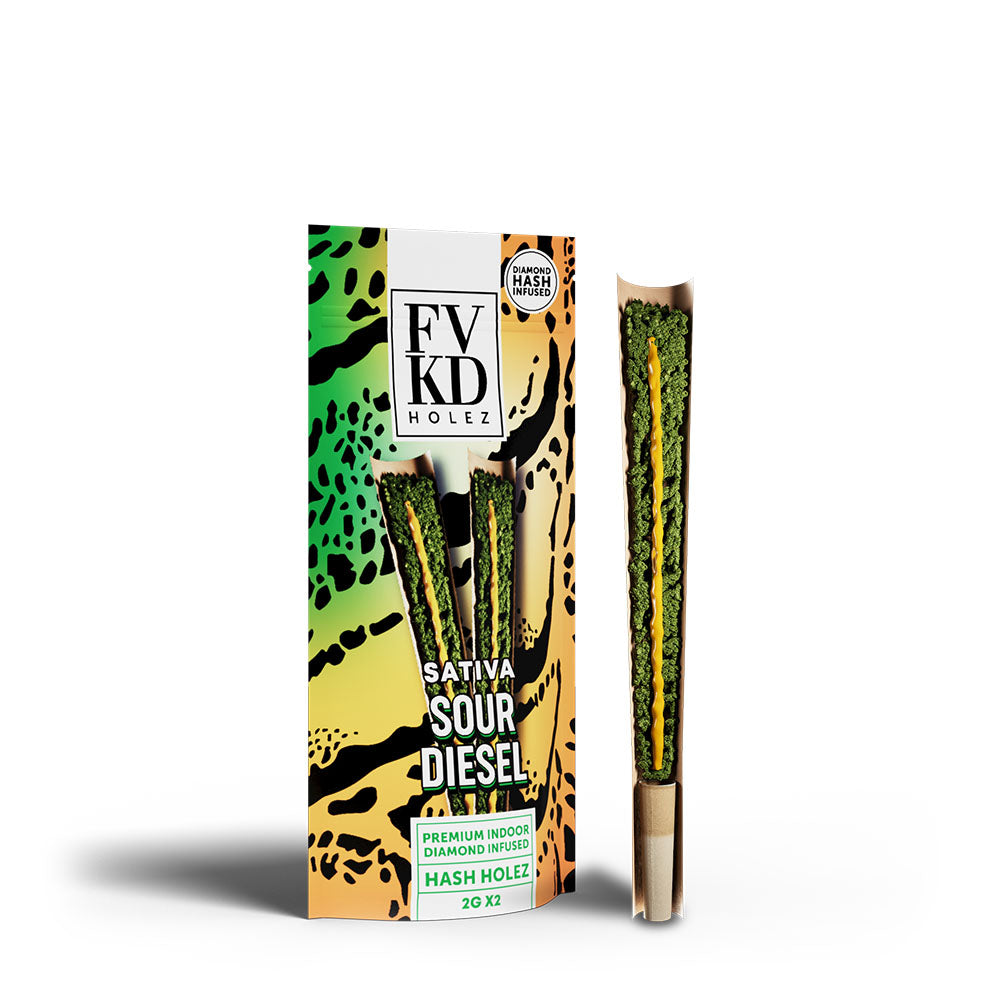 FVKD Diamond Infused Naked Hash Holez – 2g x 2ct
