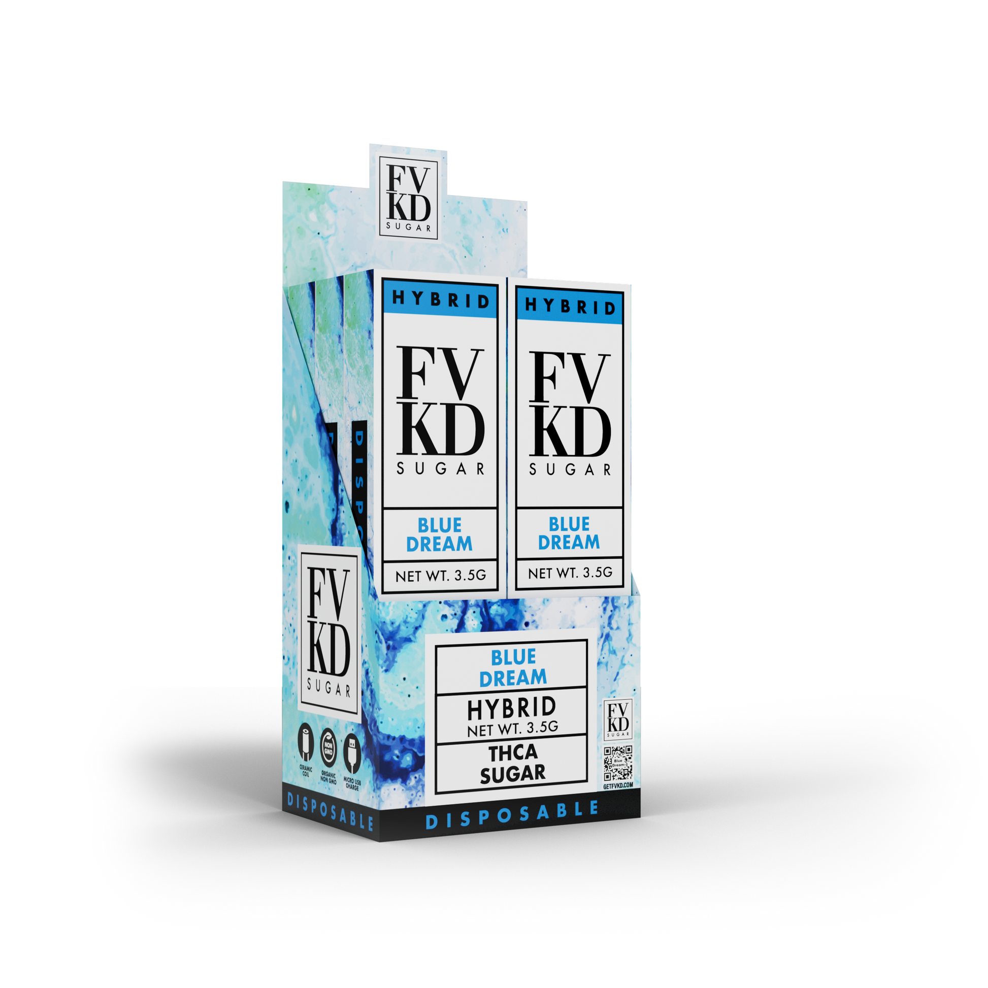 FVKD THC-A Sugar Disposable 3.5g Erth Wellness FVKD THC-A Sugar Disposable 3.5g Erth Wellness