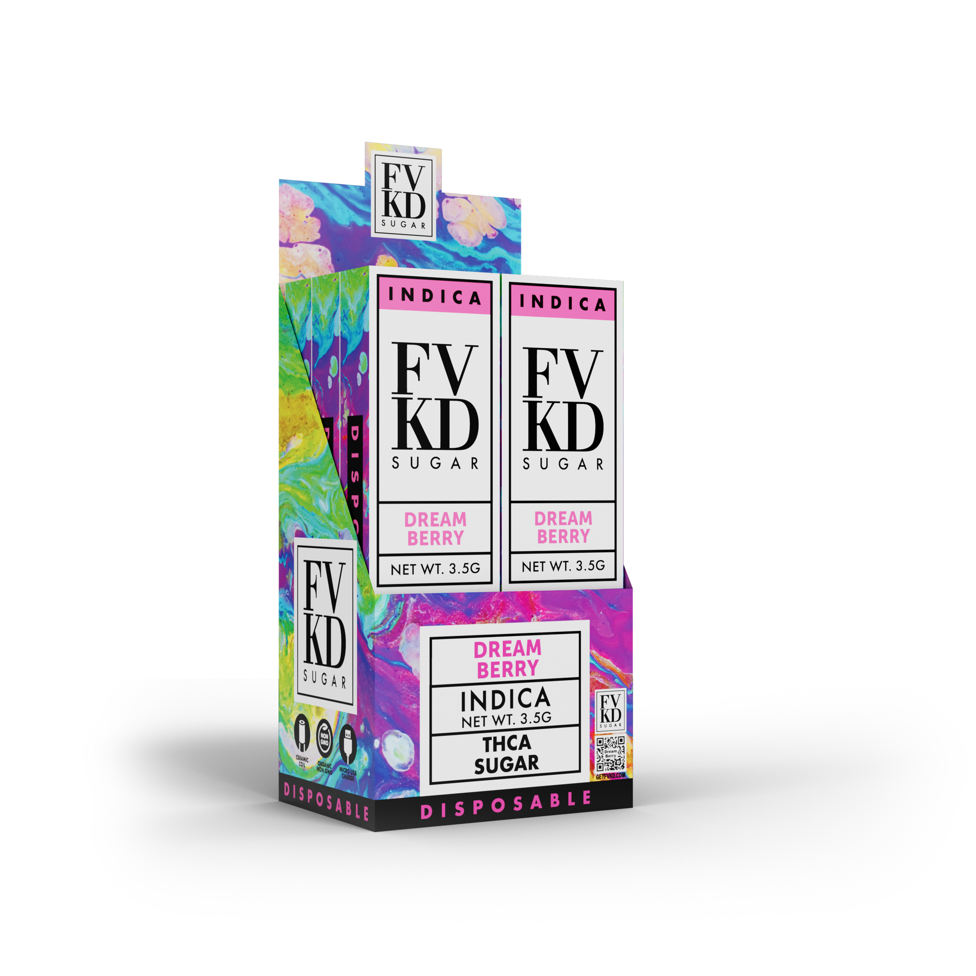FVKD THC-A Sugar Disposable 3.5g Erth Wellness FVKD THC-A Sugar Disposable 3.5g Erth Wellness