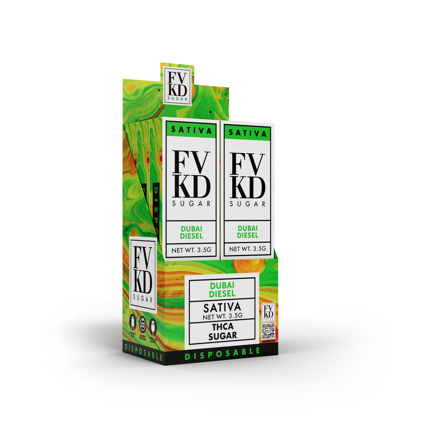 FVKD THC-A Sugar Disposable – 3.5g