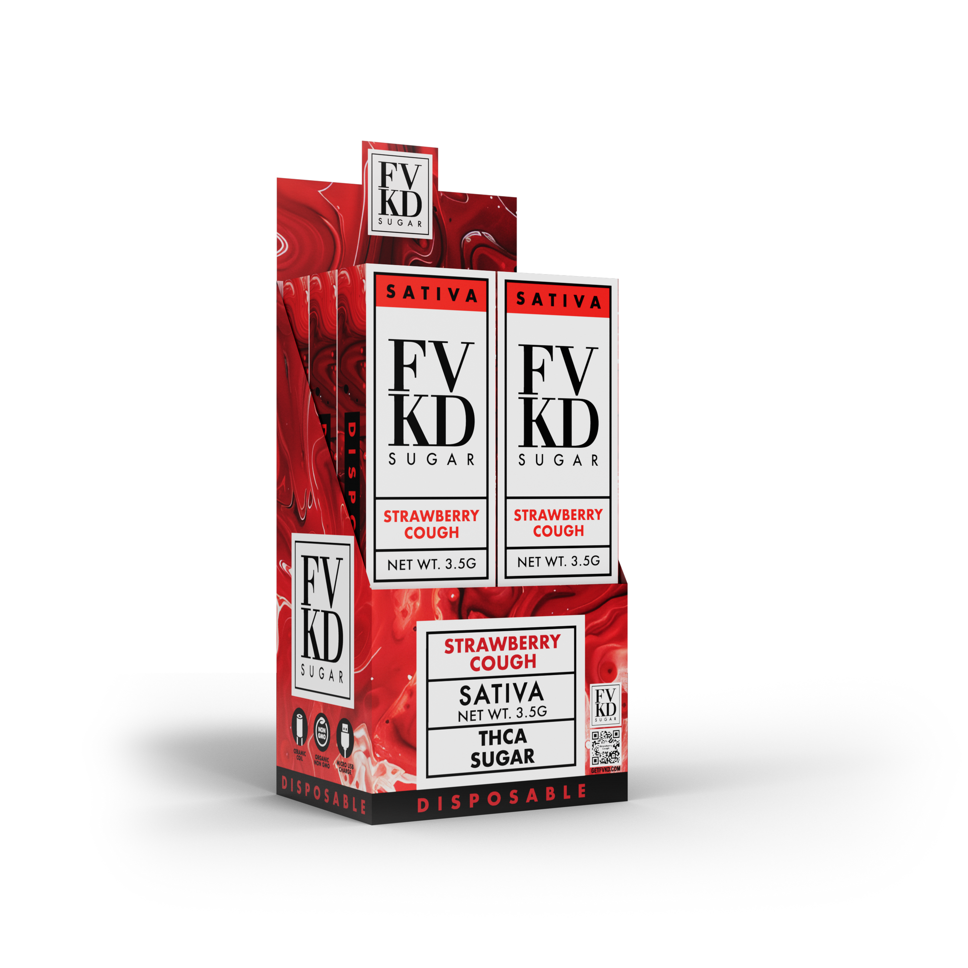 FVKD THC-A Sugar Disposable 3.5g Erth Wellness FVKD THC-A Sugar Disposable 3.5g Erth Wellness