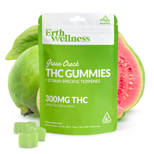 ワクワクエディケア25個 Green Crack THC Gummies – Erth Wellness