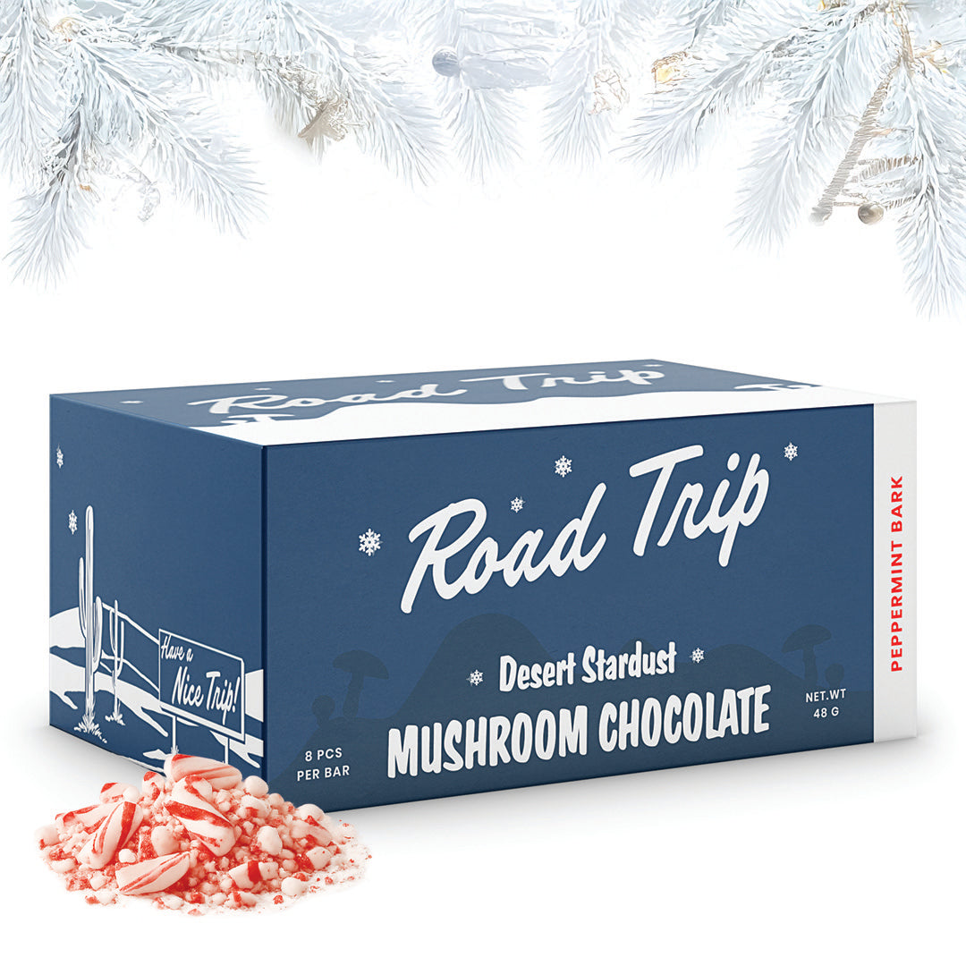Desert Stardust Magic Mushroom Chocolate Bar - Peppermint Bark