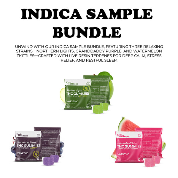 Indica Sample Bundle – Deep Relaxation Trio