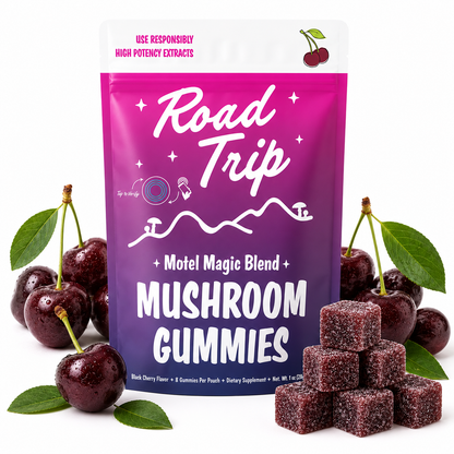 Motel Magic Mushroom Gummies - Black Cherry