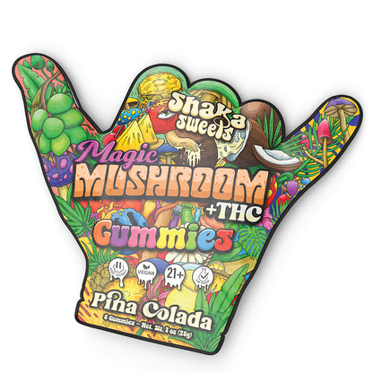Shaka Sweets Magic Mushroom + THC Gummies | Pina Colada