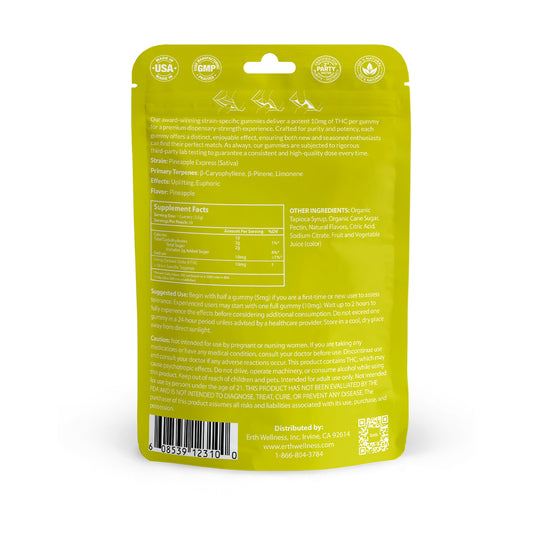 Δ9 THC Gummies – Pineapple Express (Sativa) | Strain Specific | Pineapple (300mg)