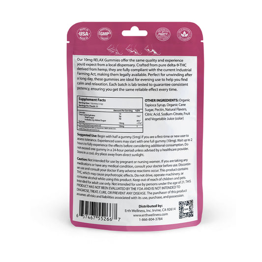 RELAX 10mg THC Gummies – Tutti Frutti (300mg)