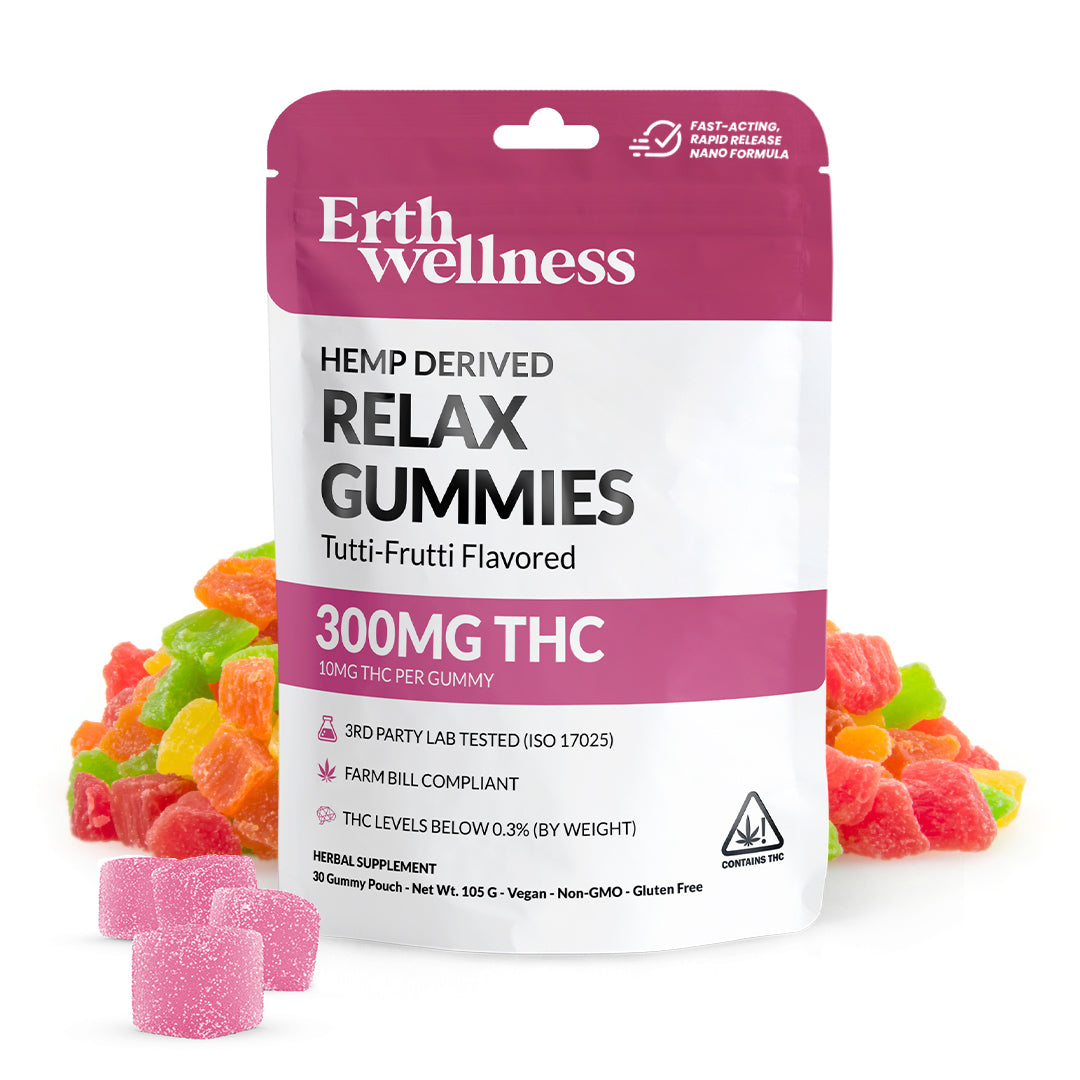 RELAX 10mg THC Gummies – Tutti Frutti (300mg)