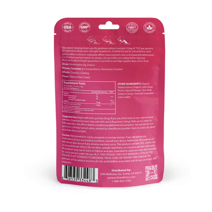 Δ9 THC Gummies – Watermelon (Indica) | Strain Specific | Watermelon Candy (300mg)