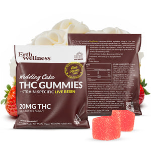 Δ9 THC Gummies – Wedding Cake (Hybrid) | Live Resin | Strawberry Cake ...