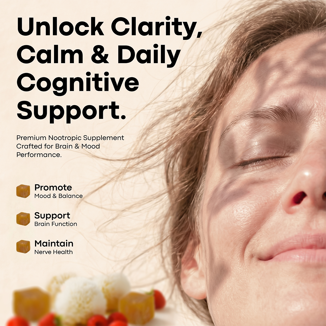 Lion’s Mane Nootropic Gummies by Erth Wellness – 10:1 Fruiting Body Extract – Cognitive Support