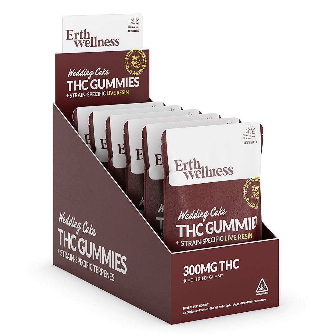 Δ9 THC Gummies - Wedding Cake - Live Resin (Hybrid) - 300mg