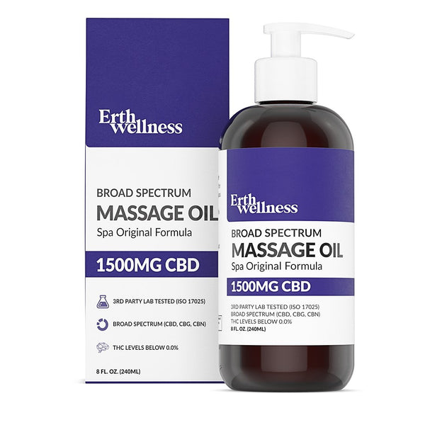 CBD Massage Oil | Hemp Infused Pain Relief Oil – Erth Wellness