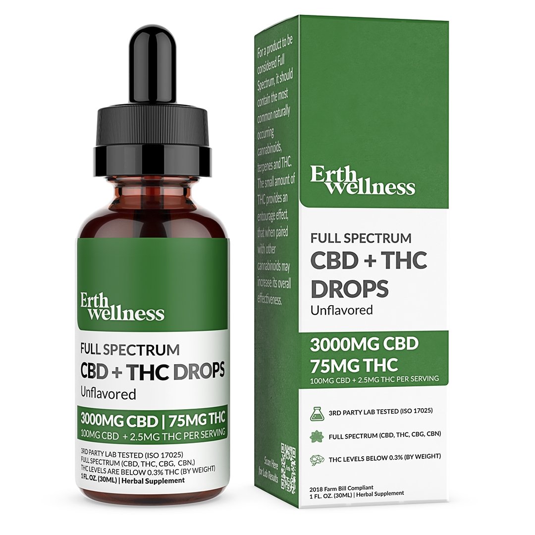 Full Spectrum CBD + THC Drops Tincture