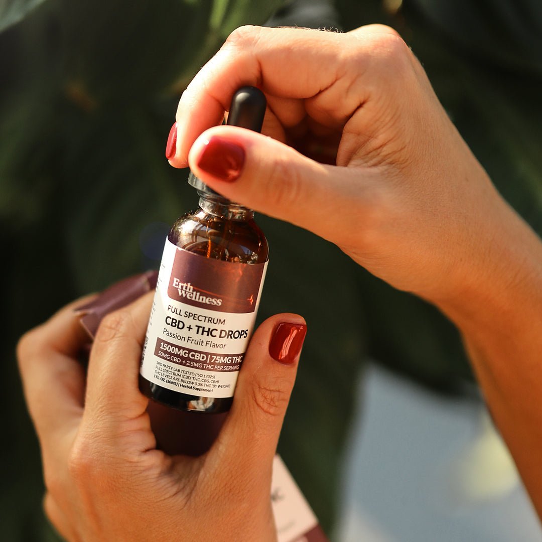 Full Spectrum CBD + THC Droplets Erth Wellness Full Spectrum CBD + THC Droplets Erth Wellness