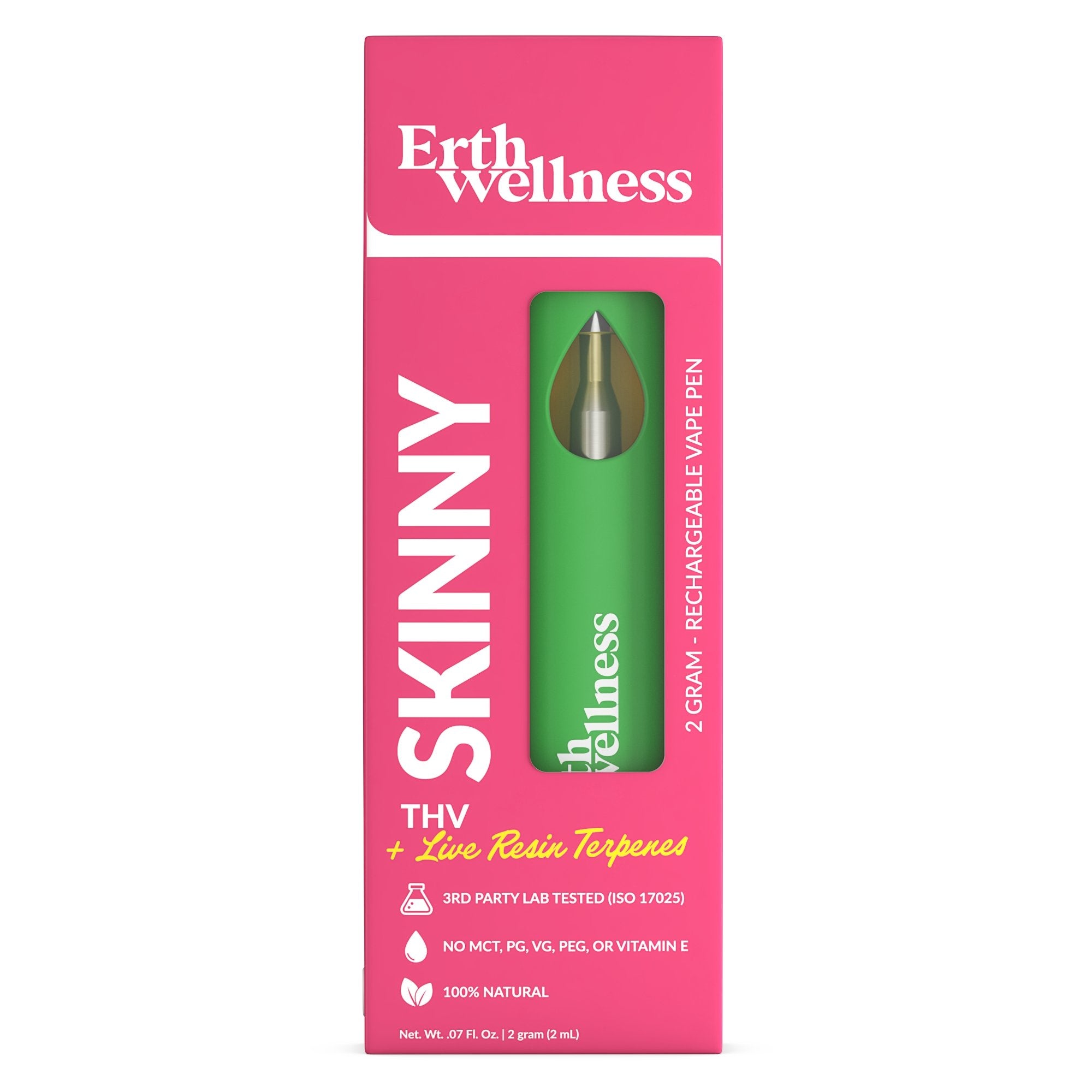 SKINNY - (THCv + Live Resin) - Rechargeable Vape Pen - 2 Grams