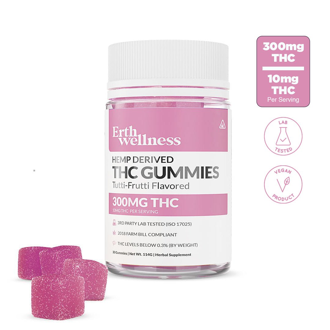 THC Gummies - Vegan - Tutti Frutti - 300mg
